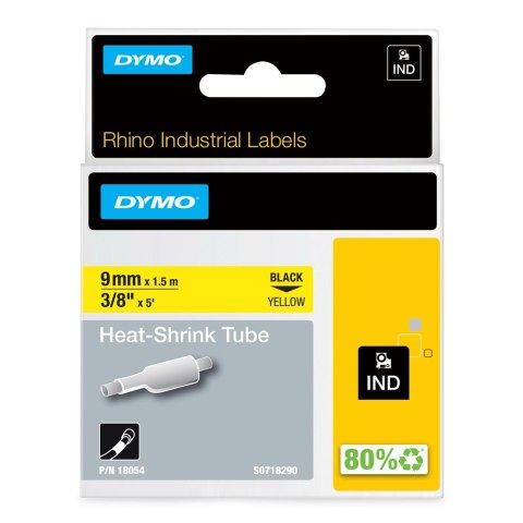 DYMO Przemysłowe Rurki Termokurczliwe - 9mm x 1,5m DYMO Przemysłowe Rurki Termokurczliwe - 9mm x 1,5m