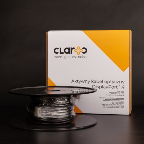 CLAROC-DP-14-30M Claroc kabel optyczny DisplayPort 1.4 AOC, 8K, 30 m CLAROC-DP-14-30M Claroc kabel optyczny DisplayPort 1.4 AOC, 8K, 30 m