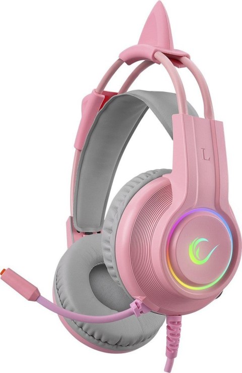 Gamingowy zestaw słuchawkowy - Rampage X-CATTY 7.1 RGB Gamingowy zestaw słuchawkowy - Rampage X-CATTY 7.1 RGB