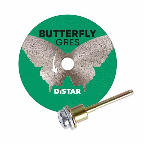 DISTAR TARCZA DIAMENTOWA BUTTERFLY 45 x 0,6 x 5,8/3,2-3,0F Z TRZPIENIEM DISTAR TARCZA DIAMENTOWA BUTTERFLY 45 x 0,6 x 5,8/3,2-3,0F Z TRZPIENIEM
