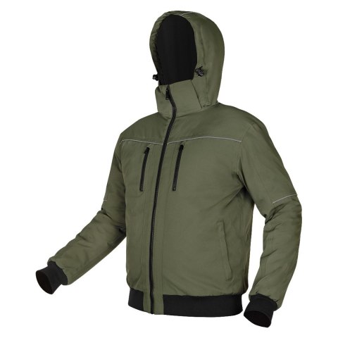 Kurtka ocieplana z kapturem OUTDOOR, zielona, rozmiar S Kurtka ocieplana z kapturem OUTDOOR, zielona, rozmiar S