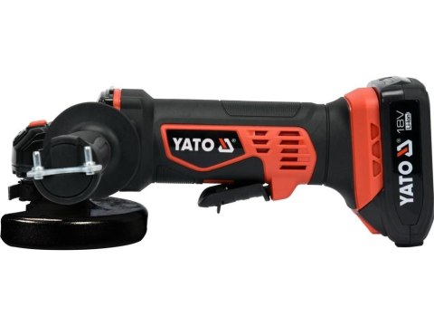 Szlifierka kątowa Yato YT-82826 akumulatorowa 125 mm 18 V Czarny, Czerwony Szlifierka kątowa Yato YT-82826 akumulatorowa 125 mm 18 V Czarny, Czerwony