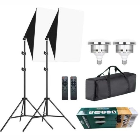 DNA SOFTBOX 1 SET 2X60W prostokątny odbłyśnik 50x70 DNA SOFTBOX 1 SET 2X60W prostokątny odbłyśnik 50x70
