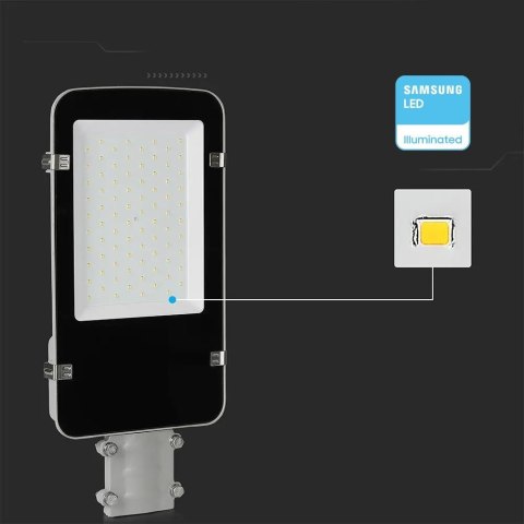 Oprawa uliczna LED V-TAC VT-50ST 50W SAMSUNG CHIP 6500K 4700lm (SKU 21528) Szary