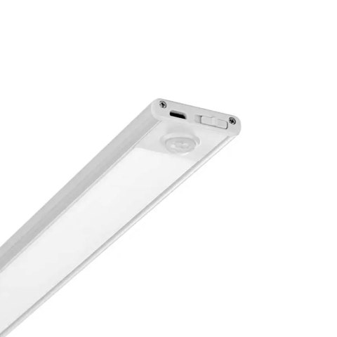 Oprawa podszafkowa V-TAC 2,5W LED Srebrna Czujnik Ruchu Ładowanie USB 60cm VT-8143 4000K 260lm Oprawa podszafkowa V-TAC 2,5W LED Srebrna Czujnik Ruchu Ładowanie USB 60cm VT-8143 4000K 260lm