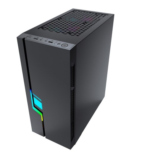 GEMBIRD OBUDOWA FORNAX 2000RGB MIDI-TOWER (USB 3.0, HD AUDIO) PODŚWIETLENIE RGB, GAMINGOWY DESIGN, CZARNA GEMBIRD OBUDOWA FORNAX 2000RGB MIDI-TOWER (USB 3.0, HD AUDIO) PODŚWIETLENIE RGB, GAMINGOWY DESIGN, CZARNA