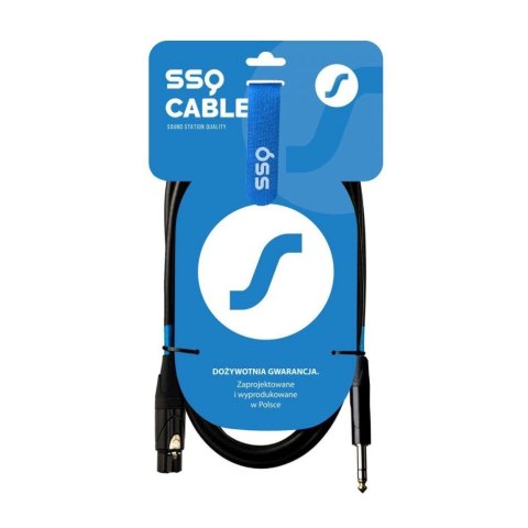 SSQ XLRJS5 - XLR żeński / Jack stereo 6,3mm SSQ XLRJS5 - XLR żeński / Jack stereo 6,3mm