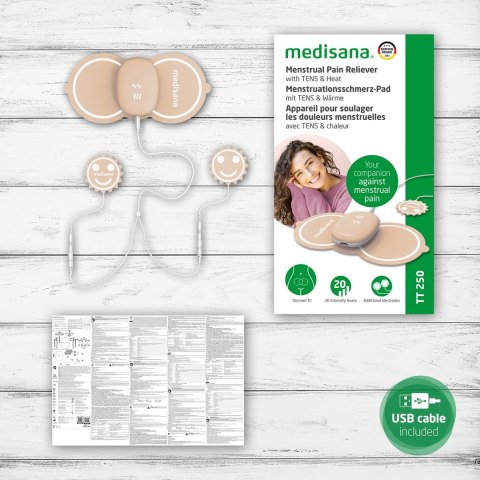 Urządzenie do uśmierzania bólów menstruacyjnych Medisana TT 250