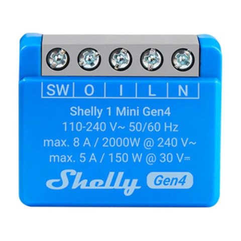 Sterownik Shelly 1 Mini Gen4 Zigbee/Matter Sterownik Shelly 1 Mini Gen4 Zigbee/Matter