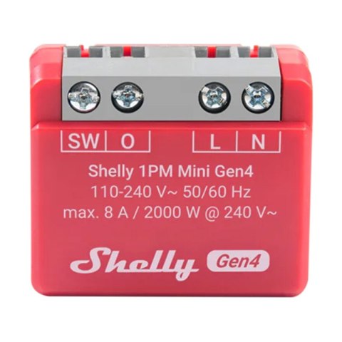 Sterownik Shelly 1PM Mini Gen4 Zigbee/Matter Sterownik Shelly 1PM Mini Gen4 Zigbee/Matter