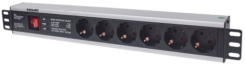Intellinet 713962 rozdzielacz zasilania PDU 6 x gniazdo sieciowe 1.5U Czarny Intellinet 713962 rozdzielacz zasilania PDU 6 x gniazdo sieciowe 1.5U Czarny