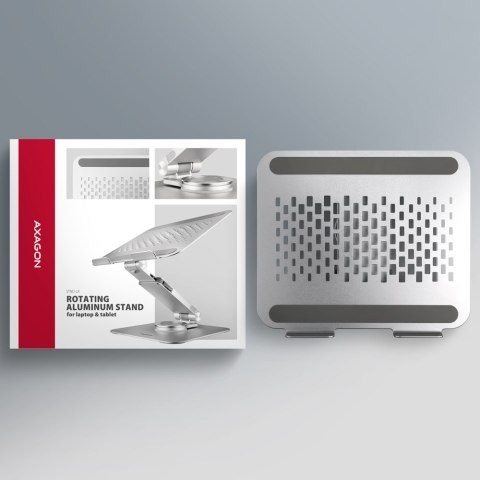 Podstawka pod laptopa AXAGON STND-L, 10 do 16 cali, aluminiowa, szara