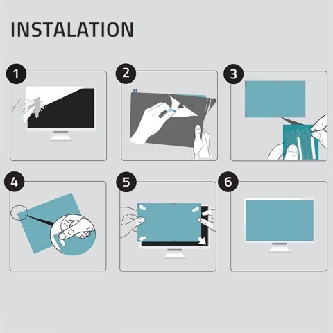 Qoltec Filtr światła niebieskiego 23" | 16:9 | Ochrona wzroku | Anti Glare | Matowy | na monitor Qoltec Filtr światła niebieskiego 23" | 16:9 | Ochrona wzroku | Anti Glare | Matowy | na monitor