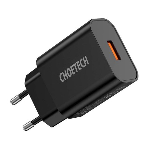Ładowarka sieciowa Choetech Q5003 18W USB-A (czarna) Ładowarka sieciowa Choetech Q5003 18W USB-A (czarna)