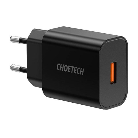 Ładowarka sieciowa Choetech Q5003 18W USB-A (czarna) Ładowarka sieciowa Choetech Q5003 18W USB-A (czarna)