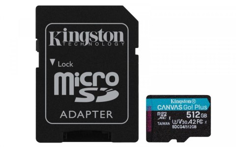 Karta microSD 512GB CanvasGo! Plus 200MB/s A2 U3 V30 + adapter Karta microSD 512GB CanvasGo! Plus 200MB/s A2 U3 V30 + adapter