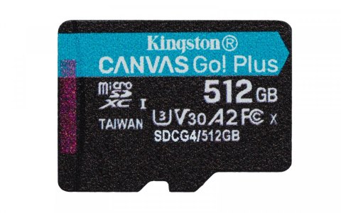 Karta microSD 512GB CanvasGo! Plus 200MB/s A2 U3 V30 + adapter Karta microSD 512GB CanvasGo! Plus 200MB/s A2 U3 V30 + adapter