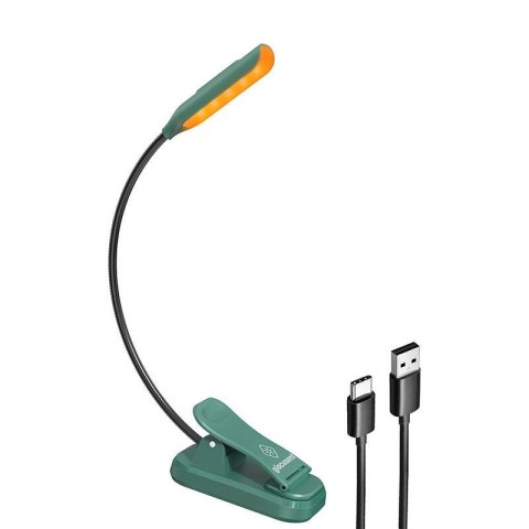 Lampka bezprzewodowa Glocusent mini GLCSNTBL102G z klipsem, USB-C zielona Lampka bezprzewodowa Glocusent mini GLCSNTBL102G z klipsem, USB-C zielona