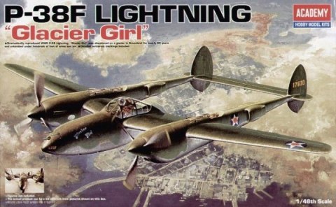 Model do sklejania P-38F Lighting Glacier Girl 1/48 Model do sklejania P-38F Lighting Glacier Girl 1/48