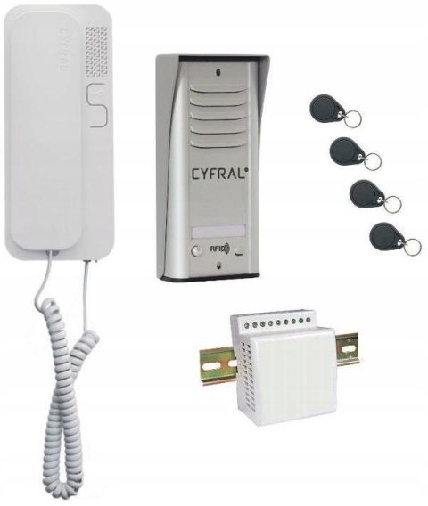 DOMOFON CYFRAL COSMO 1-LOKATORSKI SREBRNY DOMOFON CYFRAL COSMO 1-LOKATORSKI SREBRNY