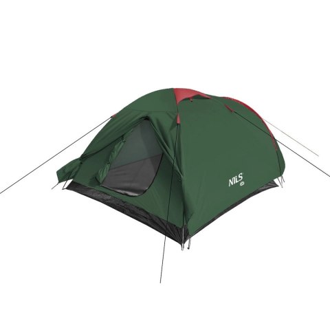 Namiot kempingowy NILS CAMP Rocker NC6013 3 osobowy zielono-czerwony