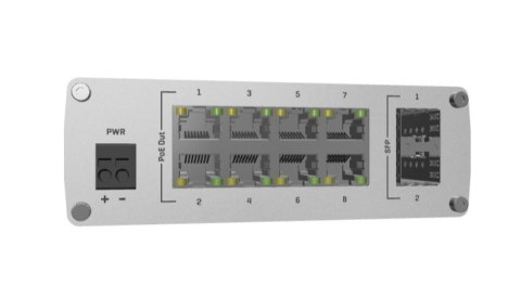 Switch Teltonika TSW200 x RJ45 1000Mb/s PoE+, 2x SFP, 240W Switch Teltonika TSW200 x RJ45 1000Mb/s PoE+, 2x SFP, 240W