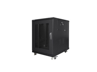 LANBERG SZAFA STOJĄCA RACK 19" 15U 600X800 DRZWI PERFOROWANE CZARNA (FLAT PACK) FF01-6815-23B