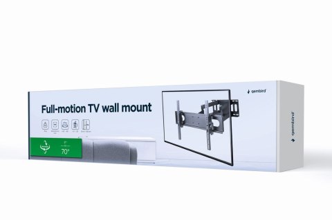 GEMBIRD UCHWYT ŚCIENNY LCD 37"-70" VESA MAX 600 X 400MM, DO 35KG