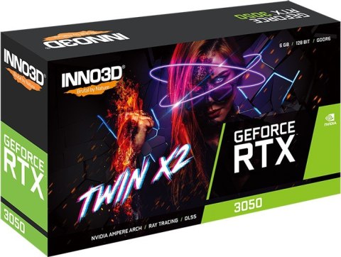 Inno3D GeForce RTX 3050 Twin X2 NVIDIA 6 GB GDDR6 Inno3D GeForce RTX 3050 Twin X2 NVIDIA 6 GB GDDR6
