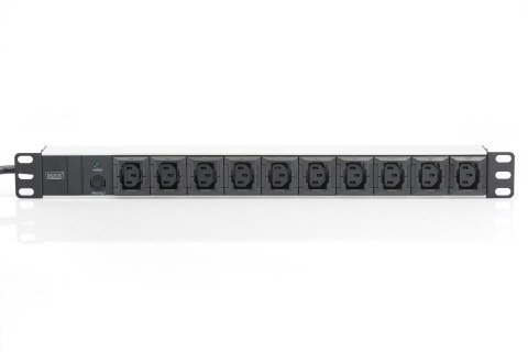 Digitus Listwa zasilająca PDU 19" Rack, 10x gniazdo C13, 2.0m, 1x wtyk C14, 10A, zabezpieczenie przeciążeniowe, profil aluminiow Digitus Listwa zasilająca PDU 19" Rack, 10x gniazdo C13, 2.0m, 1x wtyk C14, 10A, zabezpieczenie przeciążeniowe, profil aluminiow