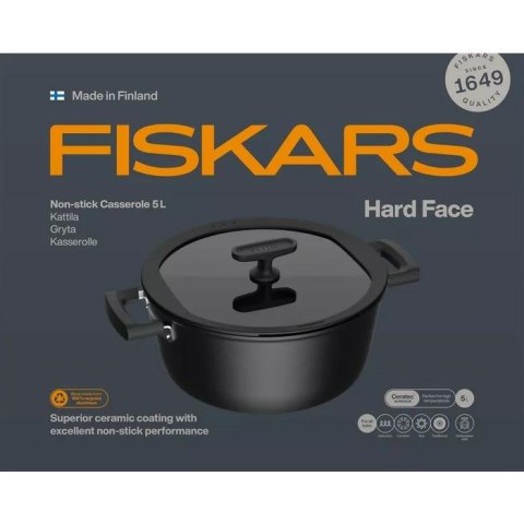 Garnek FS.GARNEK 5L Z POWŁOKĄ NIEPRZYWIERAJĄCĄ I Z POKRYWKĄ HARD FACE Garnek FS.GARNEK 5L Z POWŁOKĄ NIEPRZYWIERAJĄCĄ I Z POKRYWKĄ HARD FACE
