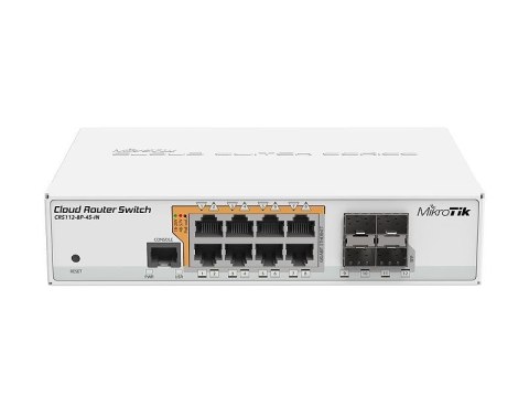 Switch Mikrotik CRS112-8P-4S-IN 12p PoE (PoE+: 8;) 78W Managed Gigabit Switch Mikrotik CRS112-8P-4S-IN 12p PoE (PoE+: 8;) 78W Managed Gigabit