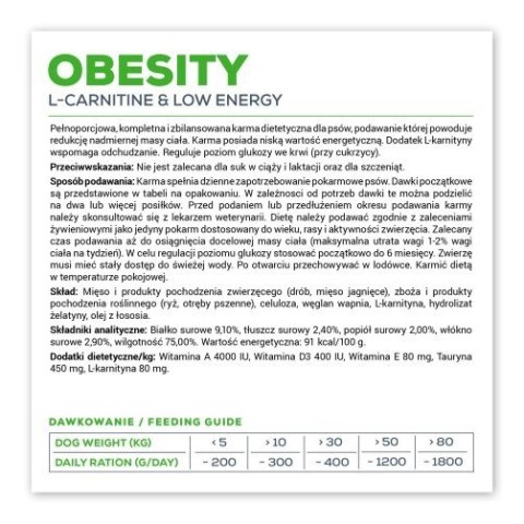VetExpert Veterinary Diet Obesity Dog 400g can VetExpert Veterinary Diet Obesity Dog 400g can