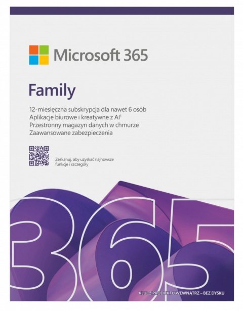 M365 Family PL 1Y 6U Win/Mac EP2-32382 M365 Family PL 1Y 6U Win/Mac EP2-32382
