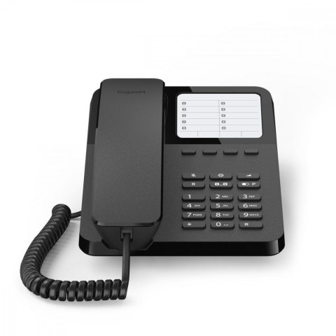 Telefon przewodowy Desk400 Czarny Telefon przewodowy Desk400 Czarny