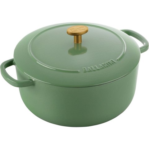 Garnek żeliwny okrągły Ballarini Bellamonte - 3 ltr, Zielony Garnek żeliwny okrągły Ballarini Bellamonte - 3 ltr, Zielony