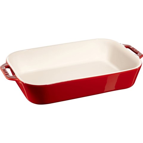 Prostokątny półmisek ceramiczny Staub - 4.5 ltr, Czerwony Prostokątny półmisek ceramiczny Staub - 4.5 ltr, Czerwony