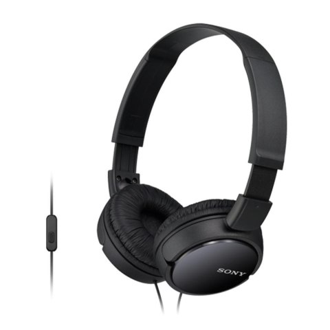 Sony Słuchawki przewodowe nauszne MDRZX110AP black Sony Słuchawki przewodowe nauszne MDRZX110AP black