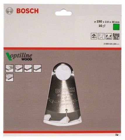 Bosch 2 608 641 184 ostrze do piły tarczowej 19 cm 1 szt. Bosch 2 608 641 184 ostrze do piły tarczowej 19 cm 1 szt.