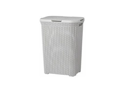 Kosz na bieliznę Curver NATURAL STYLE 60L Jasny sz. Kosz na bieliznę Curver NATURAL STYLE 60L Jasny sz.