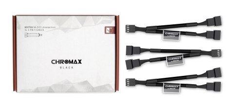 Rozgałęziacz Y NOCTUA NA-SYC1.black dla 4-Pin PWM 3 szt. Rozgałęziacz Y NOCTUA NA-SYC1.black dla 4-Pin PWM 3 szt.