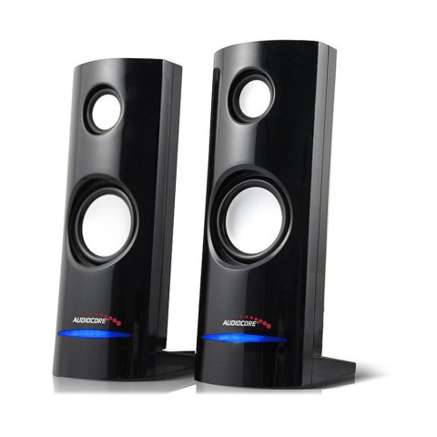 Zestaw głośników komputerowe AUDIOCORE AC860 (2.0; kolor czarny) Zestaw głośników komputerowe AUDIOCORE AC860 (2.0; kolor czarny)