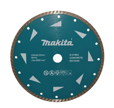 MAKITA TARCZA DIAMENTOWA 230x22,23mm TURBO (NA SUCHO) BETON MAKITA TARCZA DIAMENTOWA 230x22,23mm TURBO (NA SUCHO) BETON