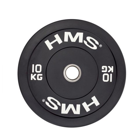 Talerz olimpijski Bumper 10 kg Czarny HMS BBR10 Talerz olimpijski Bumper 10 kg Czarny HMS BBR10