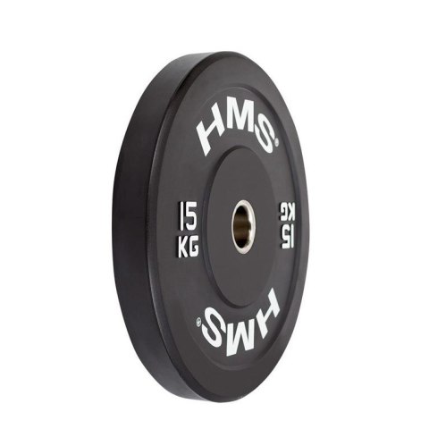 Talerz olimpijski Bumper 15 kg Czarny HMS BBR15 Talerz olimpijski Bumper 15 kg Czarny HMS BBR15