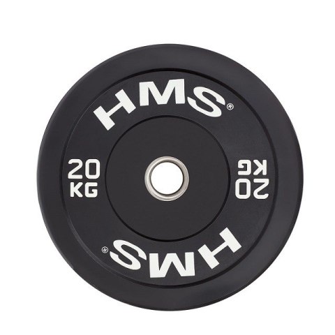 Talerz olimpijski Bumper 20 kg Czarny HMS BBR20 Talerz olimpijski Bumper 20 kg Czarny HMS BBR20