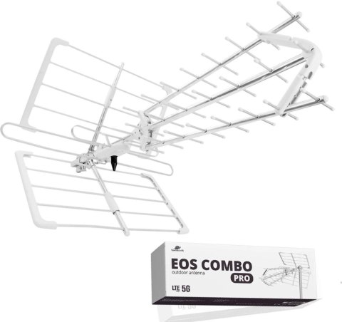 Antena kierunkowa DVB-T2 Spacetronik EOS PRO Combo UHF+VHF LTE 5G (biała) Antena kierunkowa DVB-T2 Spacetronik EOS PRO Combo UHF+VHF LTE 5G (biała)