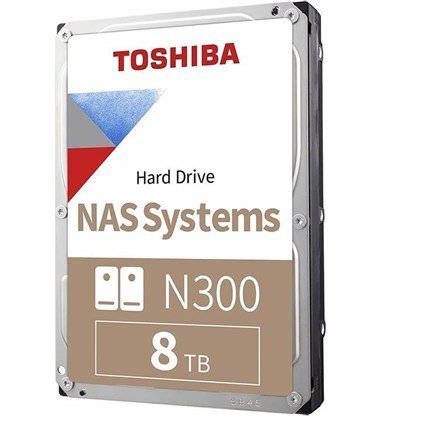 Toshiba N300 NAS dysk twardy 8 TB 7200 RPM 256 MB 3.5" Serial ATA III Toshiba N300 NAS dysk twardy 8 TB 7200 RPM 256 MB 3.5" Serial ATA III