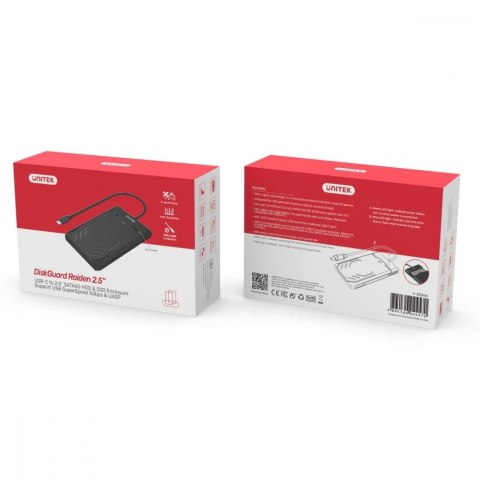 Obudowa USB-C HDD/SSD SATA UASP 5Gbps/ Y-3036A Obudowa USB-C HDD/SSD SATA UASP 5Gbps/ Y-3036A