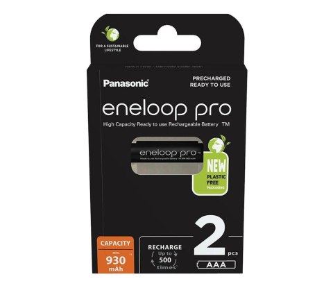 PANASONIC ENELOOP PRO AAA 930mAh 2 szt PANASONIC ENELOOP PRO AAA 930mAh 2 szt
